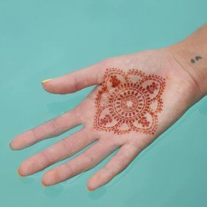 Blooms Henna Tattoo Stencil